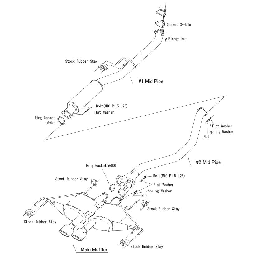 HKS Legamax Sports Exhaust - Honda Civic Type R FL5 2023+