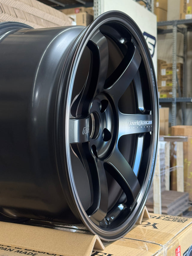 Volk Racing TE37 SAGA S Plus (Black Shadow LTD) 18x10.0 5x120 / Offset +40 (Face 4) / Matte Translucent Black (PH) (Set of 4)