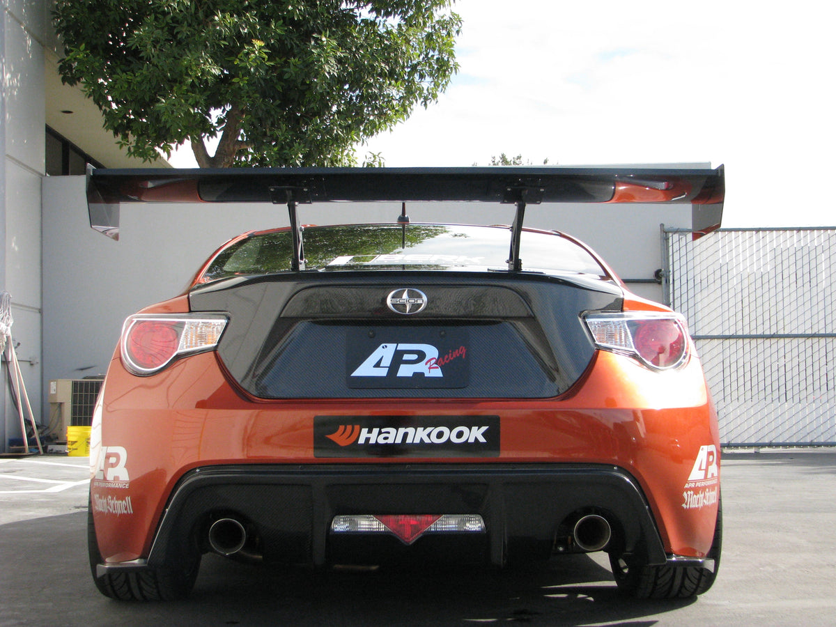 Scion FRS / Toyota GT86/ Subaru BRZ GT-250 Carbon Fiber Rear Wing 2013-2021 w. 8" Pedestals Set