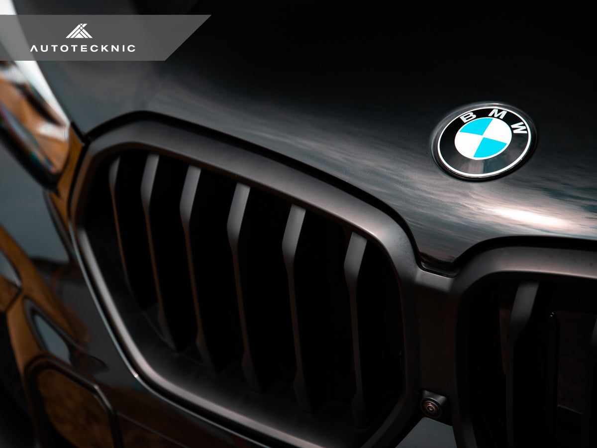 AutoTecknic Glazing Black Front Grille - BMW G06 X6 Pre-LCI