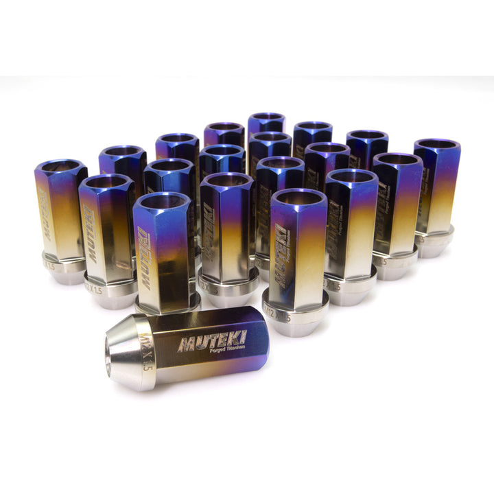 Muteki SR45Ti Burned Titanium Open End Lug Nuts (Set of 20)