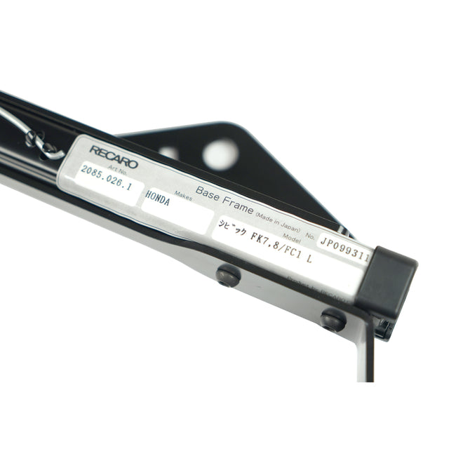 Recaro Seat Rail (Driver, Left) - Honda Civic 10th Gen Sedan / Si / Hatchback / Type R FK8 17-21