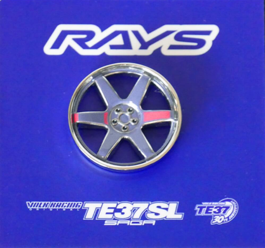 RAYS x Leen Customs TE37 30th Anniversary Enamel Pin