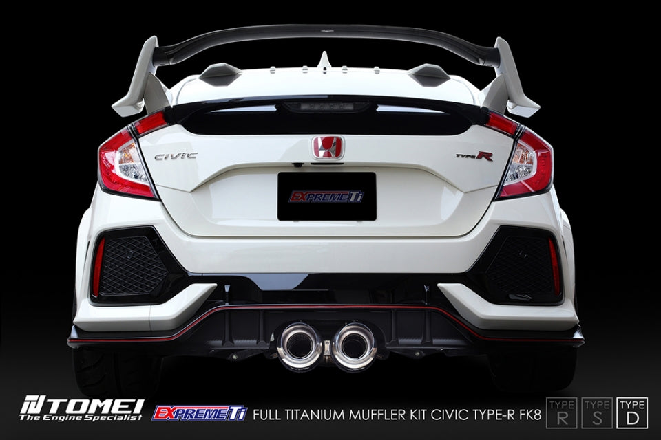 Tomei Full Titanium Expreme Ti Exhaust (Type D / Dual Muffler) for 2017-2021 Honda Civic Type R FK8