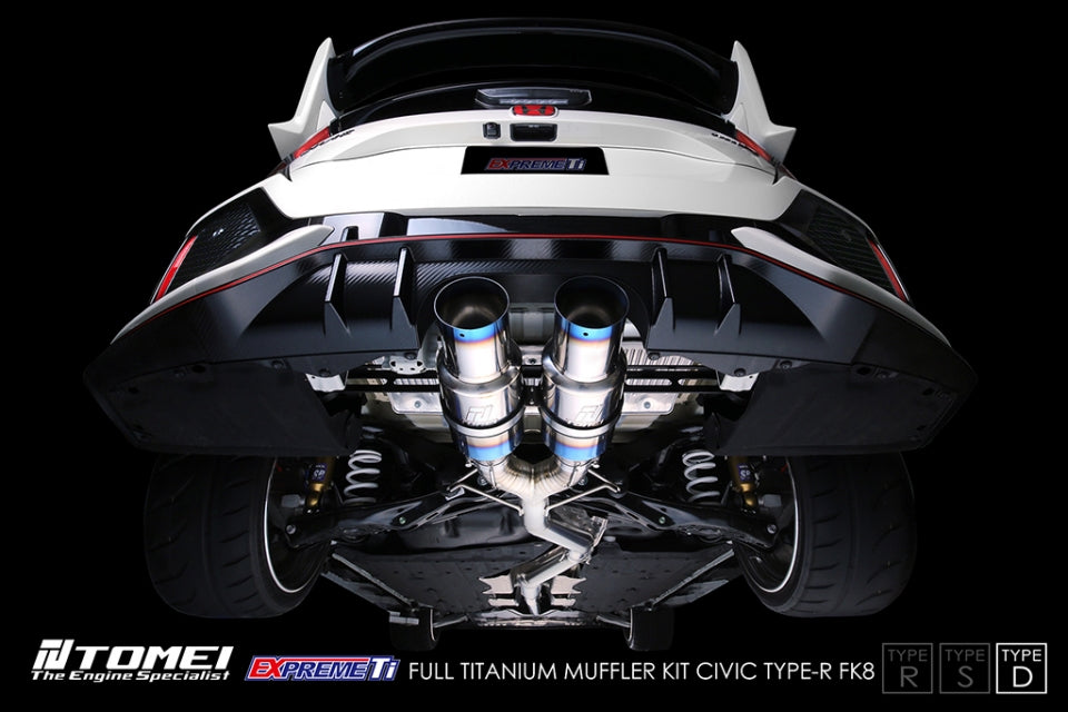 Tomei Full Titanium Expreme Ti Exhaust (Type D / Dual Muffler) for 2017-2021 Honda Civic Type R FK8