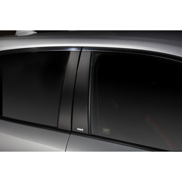 TOM'S Racing- Carbon Sheet (B-Pillar) for:2019+ Toyota Corolla Hatchback2023+ Toyota GR Corolla Hatchback - Carbon Vinyl Sheet StickerMiscellaneousTOM's Racing