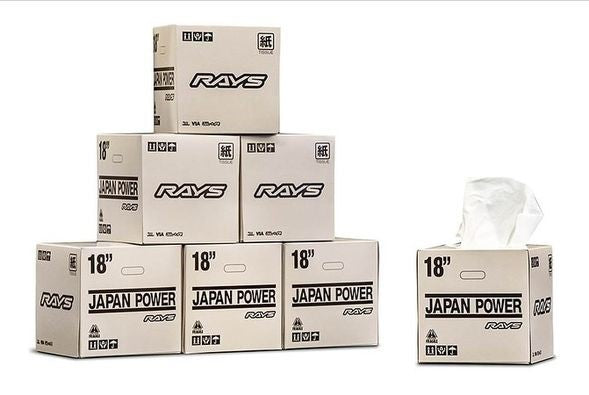 RAYS Wheel Tissue Box 24S Ivory