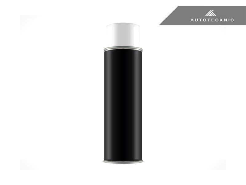 AutoTecknic Carbon Fiber Cleaning Polish Kit with a tall black cylindrical bottle, silver trim, and white cap.