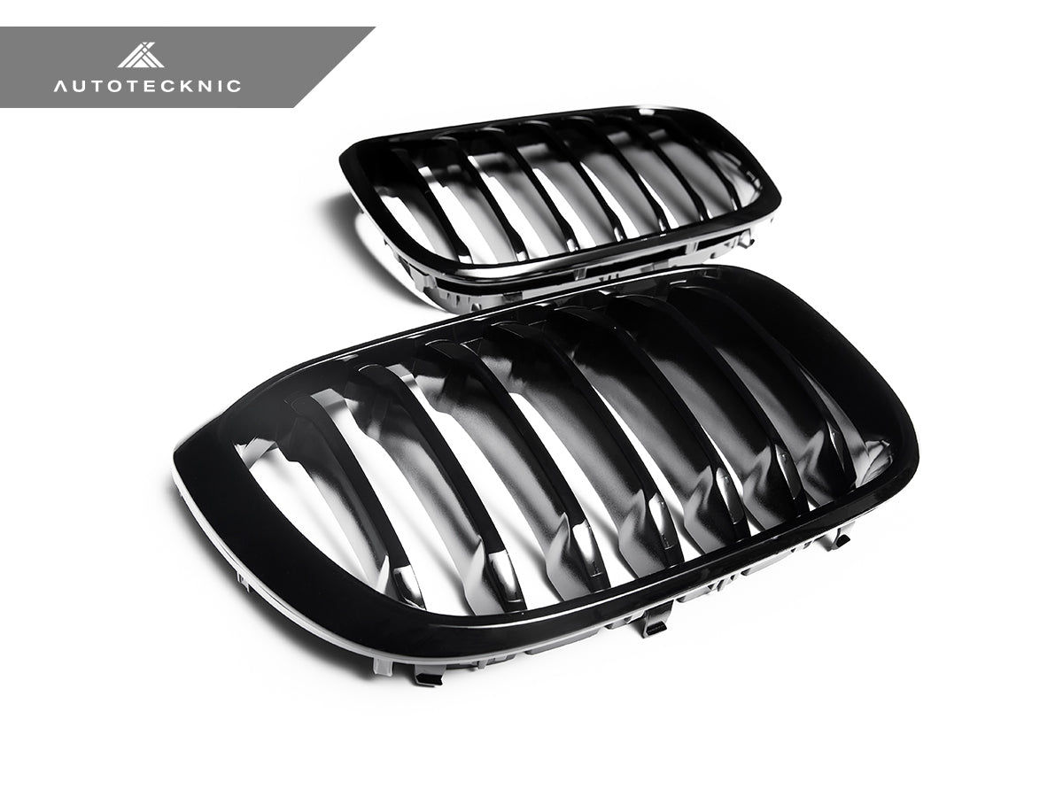 AutoTecknic Glazing Black Front Grille Set - BMW G01 X3 | G02 X4 Pre-LCI