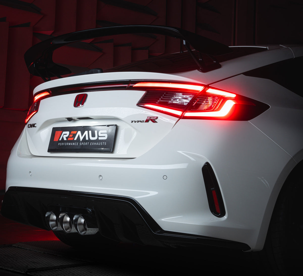 Remus 2023+ Honda Civic Type-R FL5 sport GPF-back exhaust system with integrated valve and stainless steel construction