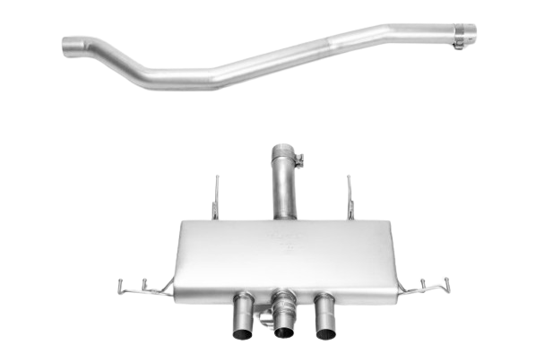 Remus racing sport GPF-back exhaust system for 2023+ Honda Civic Type-R FL5 with stainless steel construction and integrated valve