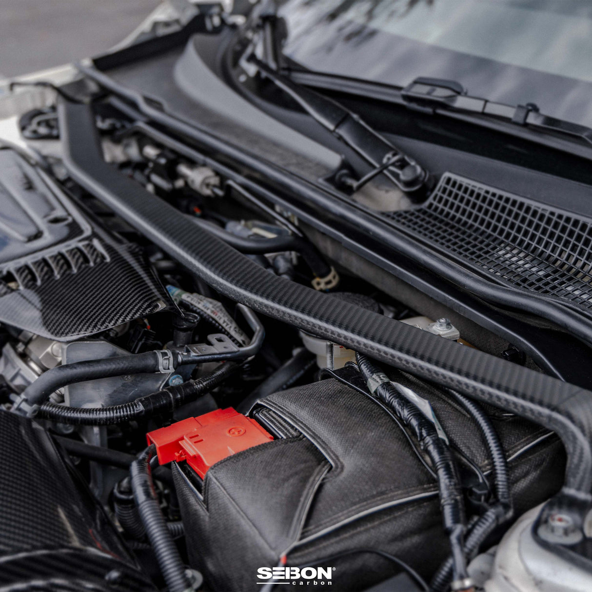 Seibon Carbon Fiber Front Strut Brace for 2023+ Honda Civic Type-R FL5