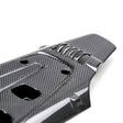 Seibon Carbon fiber engine cover for 2017-2020 Honda Civic Type R with glossy finish and durable weave pattern
