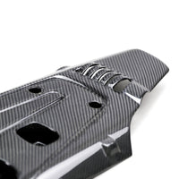 Seibon Carbon fiber engine cover for 2017-2020 Honda Civic Type R with glossy finish and durable weave pattern