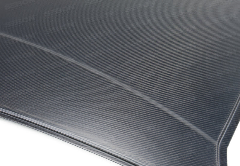 Seibon 12-13 BRZ/FRS carbon fiber roof panel with glossy finish and premium weave pattern