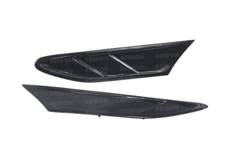 Seibon 12-13 BRZ/FRS carbon fiber fender ducts pair with glossy finish
