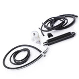 Hybrid Racing K-Swap power steering conversion kit for 92-00 Civics and 94-01 Integras with pump, hoses, cooler, and reservoir