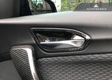 AutoTecknic Dry Carbon Interior Door Handle Trim Set - BMW F87 M2 | F22 2-Series | F20 1-Series