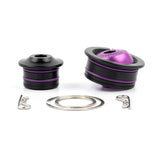 ACUITY shifter cable bushing upgrade with o-ring loaded spherical design and stainless steel hardware for 2007+ Honda and Acura manual vehicles