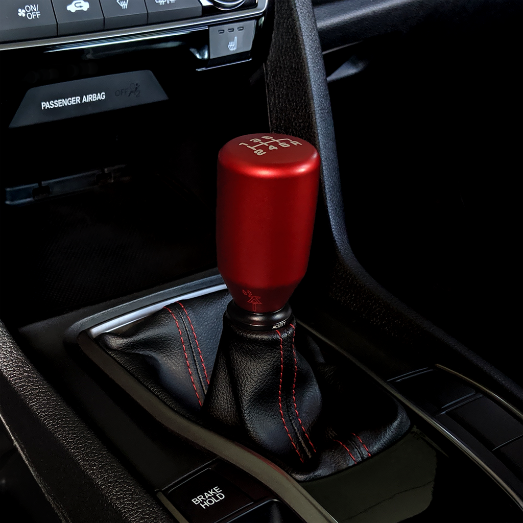 ACUITY ESCO-T6 Shift Knob in Satin Red Anodized Finish