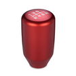 ESCO-T6 shift knob in satin red anodized 6061-T6 aluminum with Honda/Acura 6-speed pattern
