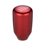 ACUITY ESCO-T6 Shift Knob in satin red 6061-T6 aluminum with laser-etched 6-speed Honda/Acura gear pattern