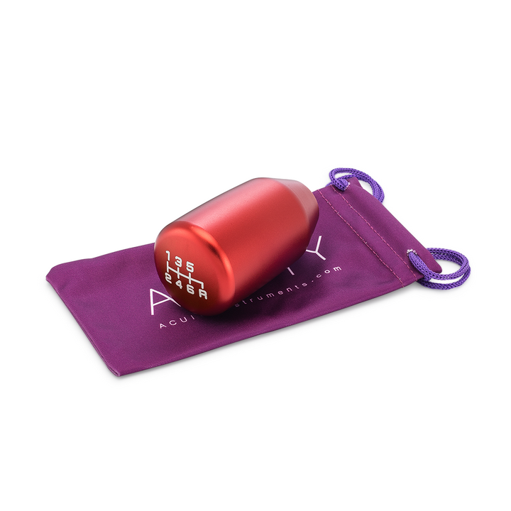 ACUITY ESCO-T6 Shift Knob in Satin Red Anodized Finish