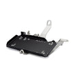 Battery relocation tray for 9th Gen Civic Si with stainless steel lower frame and anodized aluminum upper tray