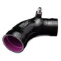 Throttle Body Coupler made of 5-ply polyester-reinforced silicone with integral aluminum hose barb for 1891 CURL CONTROL cold air intake system compatible with OEM manifold and throttle body.