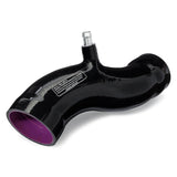 Throttle body coupler for 1891 Curl Control cold air intake system with 5-ply polyester silicone and aluminum hose barb
