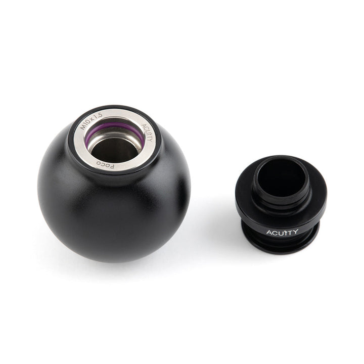 ACUITY POCO Low-Profile Shift Knob in Satin Black Anodized Finish