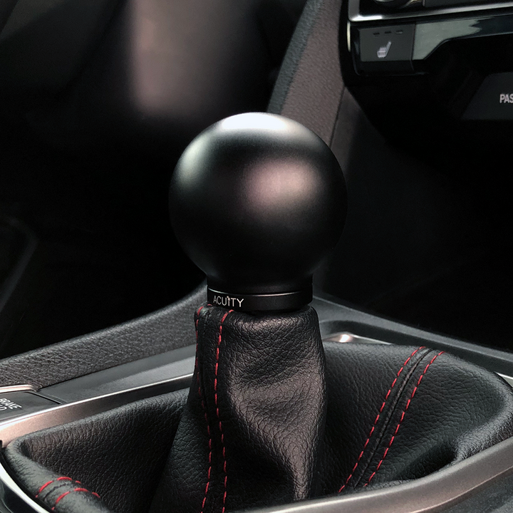ACUITY POCO Low-Profile Shift Knob in Satin Black Anodized Finish