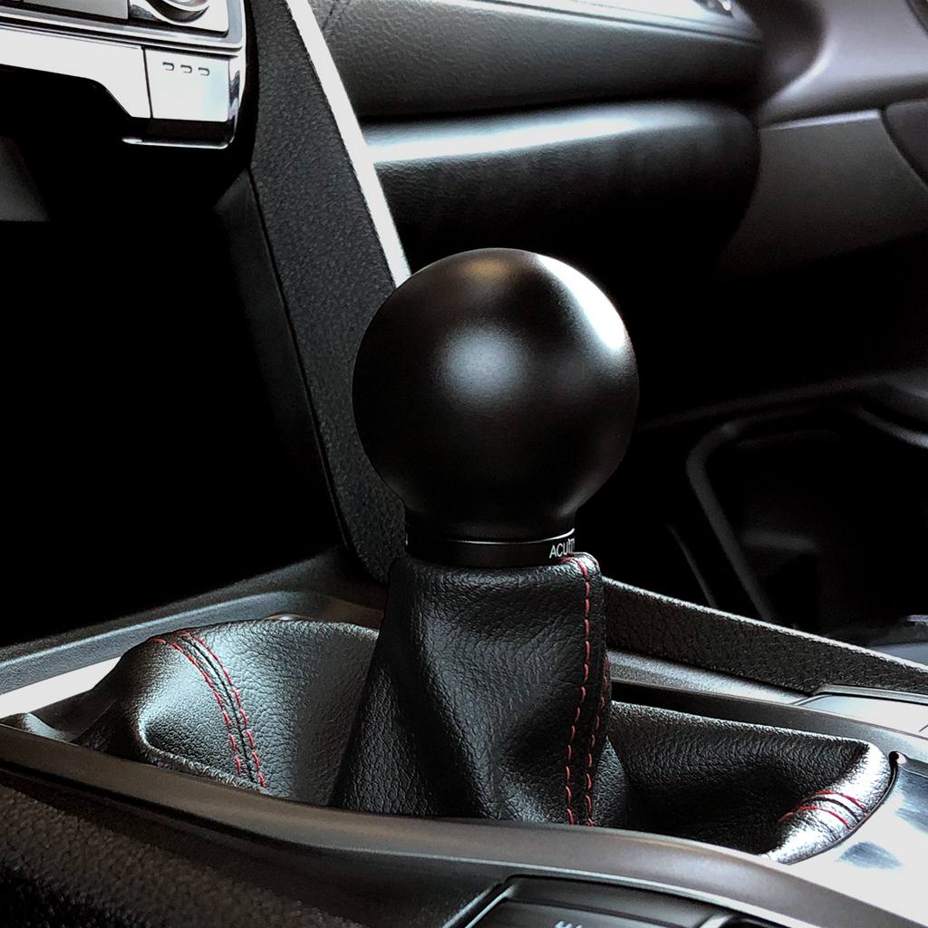 ACUITY POCO Low-Profile Shift Knob in Satin Black Anodized Finish