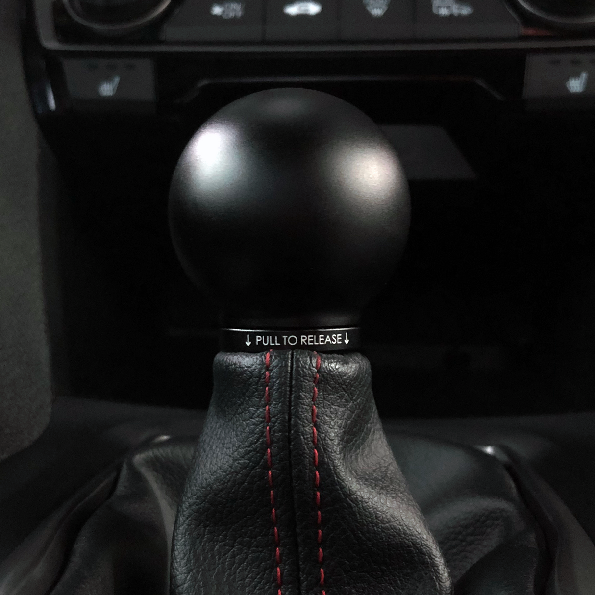 ACUITY POCO Low-Profile Shift Knob in Satin Black Anodized Finish