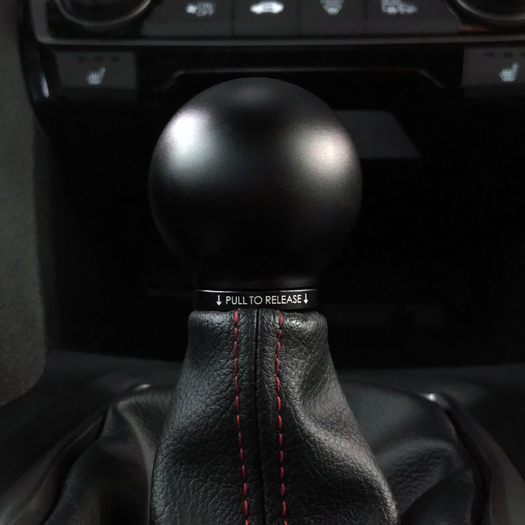 ACUITY POCO Low-Profile Shift Knob in Satin Black Anodized Finish