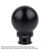 ACUITY Satin Black Aluminum Shift Boot Collar for POCO Shift Knobs