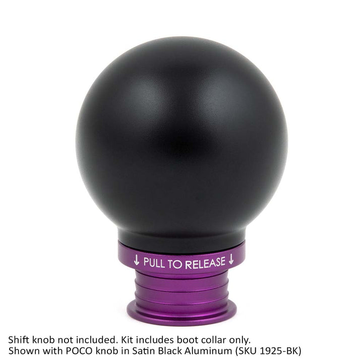 ACUITY Satin Purple Aluminum Shift Boot Collar for POCO Shift Knobs