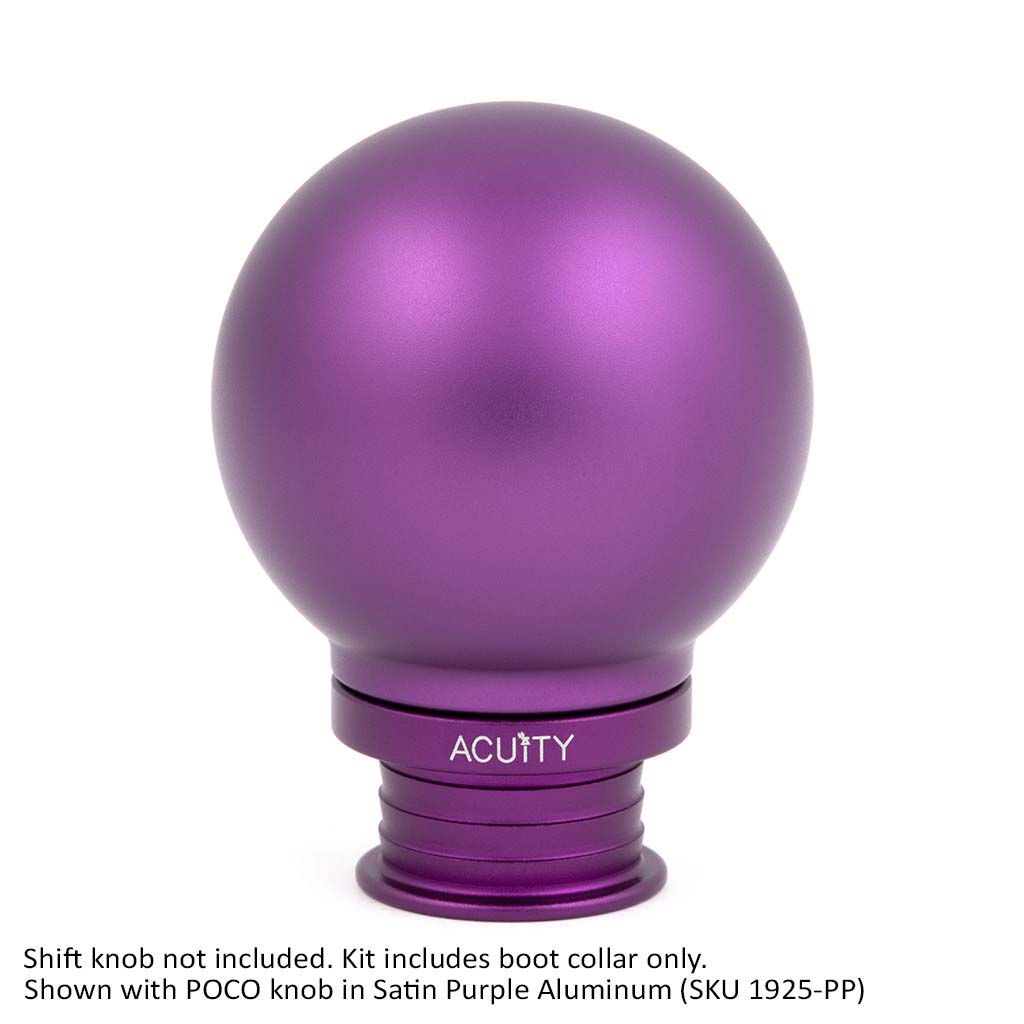 ACUITY Satin Purple Aluminum Shift Boot Collar for POCO Shift Knobs