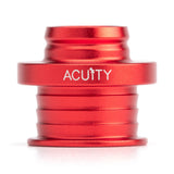 ACUITY Satin Red Aluminum Shift Boot Collar for POCO Shift Knobs