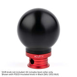 ACUITY Satin Red Aluminum Shift Boot Collar for POCO Shift Knobs