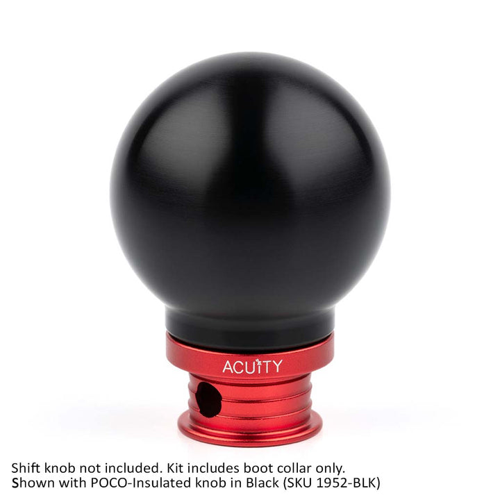 ACUITY Satin Red Aluminum Shift Boot Collar for POCO Shift Knobs