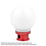 ACUITY Satin Red Aluminum Shift Boot Collar for POCO Shift Knobs