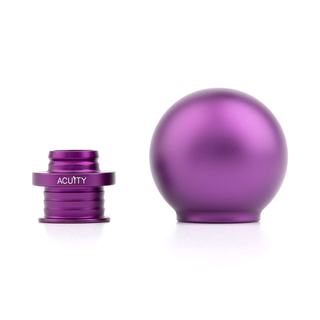 ACUITY POCO Low-Profile Shift Knob in Satin Purple Anodized Finish