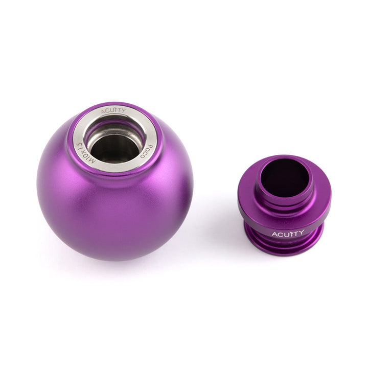 ACUITY POCO Low-Profile Shift Knob in Satin Purple Anodized Finish