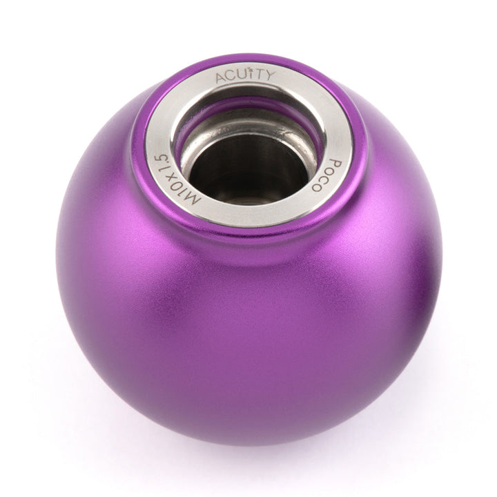 ACUITY POCO Low-Profile Shift Knob in Satin Purple Anodized Finish