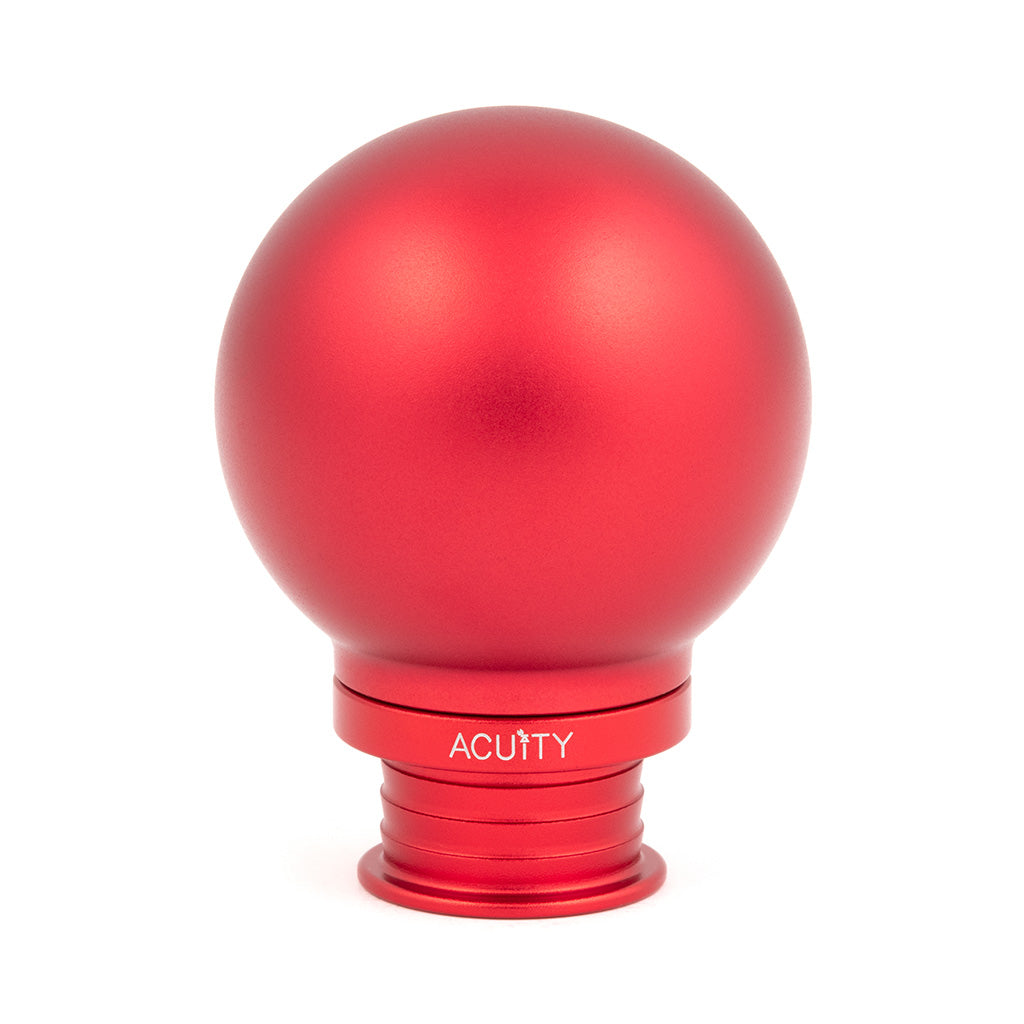 ACUITY POCO Low-Profile Shift Knob in Satin Red Anodized Finish