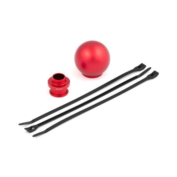 ACUITY POCO Low-Profile Shift Knob in Satin Red Anodized Finish