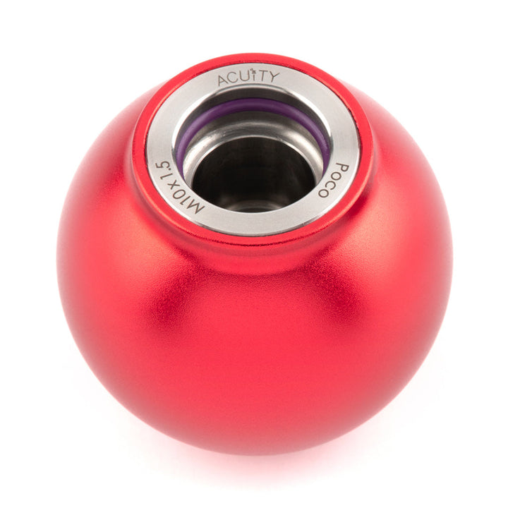 ACUITY POCO Low-Profile Shift Knob in Satin Red Anodized Finish