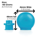 ACUITY POCO Low-Profile Shift Knob in Satin Teal Anodized Finish