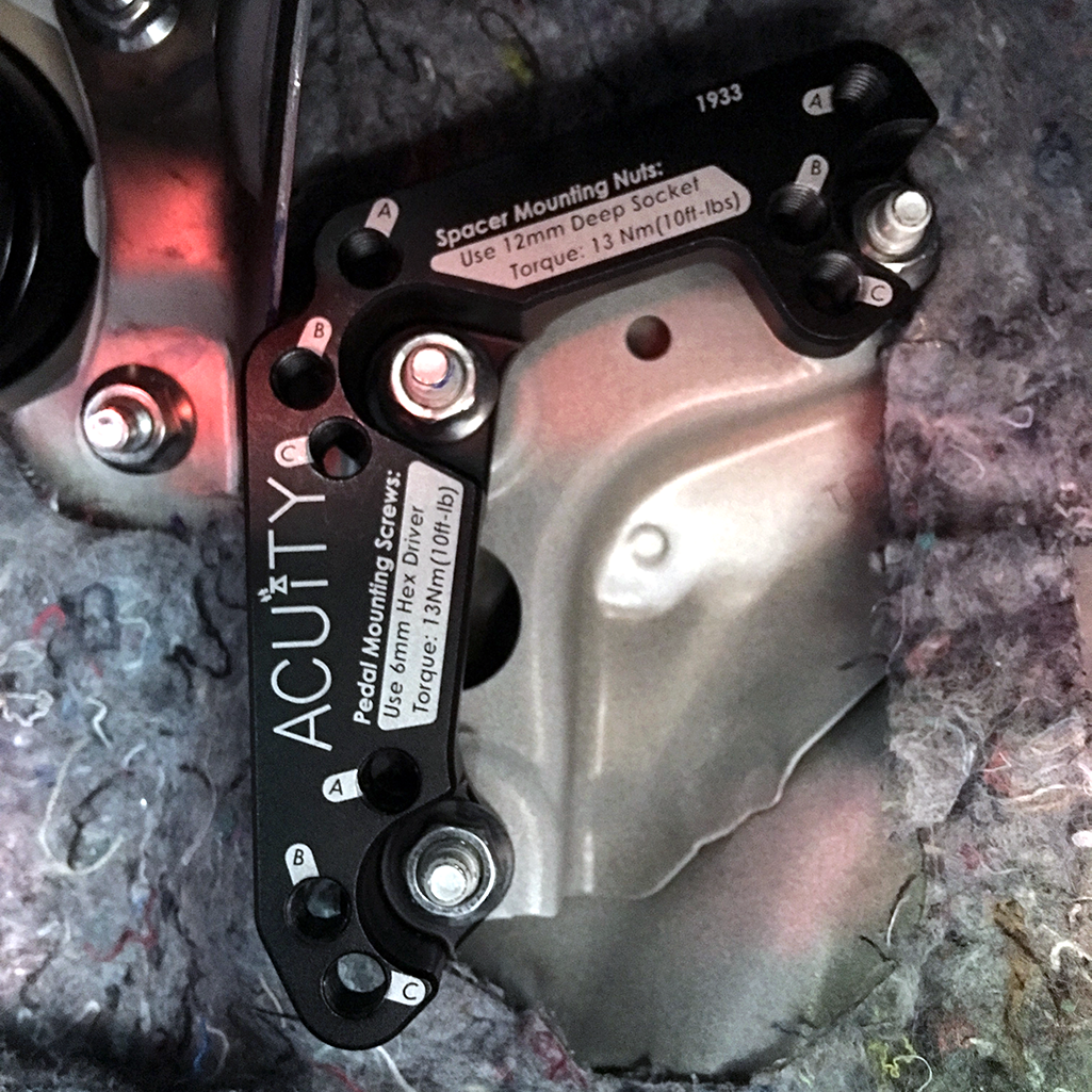 ACUITY Throttle Pedal Spacer for the Right-Hand-Drive Vehicles